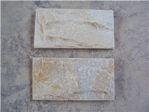 Popular Beige Quartzite Mushroom Tile