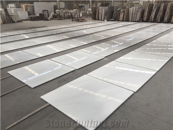 Royal White Marble Tile China Thassos Marble Pure White