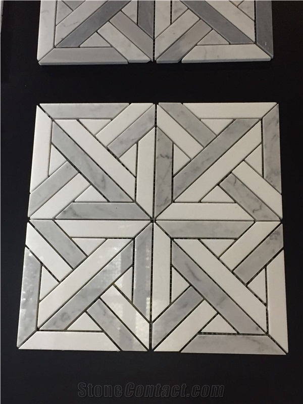 Star Marble Mosaic Flooring Tile Bathroom Tile