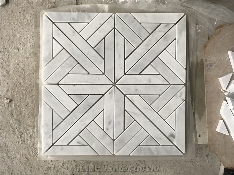 Star Marble Mosaic Flooring Tile Bathroom Tile
