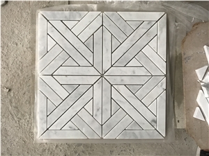 Star Marble Mosaic Flooring Tile Bathroom Tile