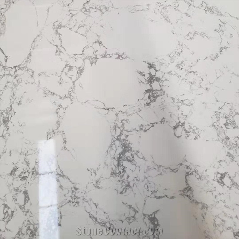 Calacatta White Quartz Look Artificial Marble