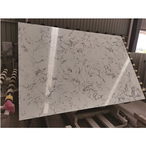 Calacatta White Quartz Look Artificial Marble