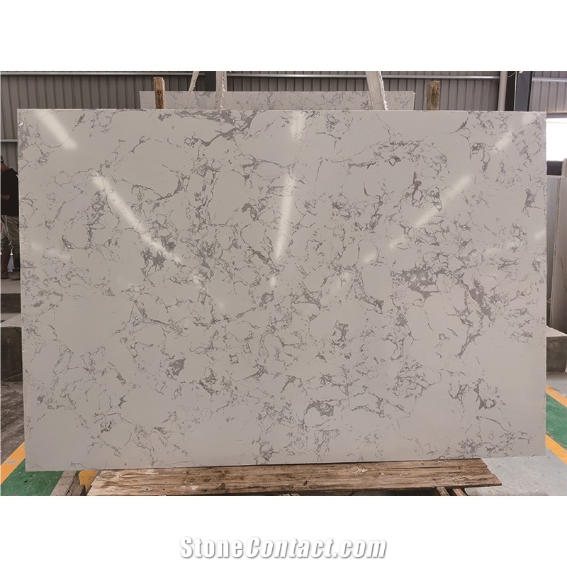 Calacatta White Quartz Look Artificial Marble