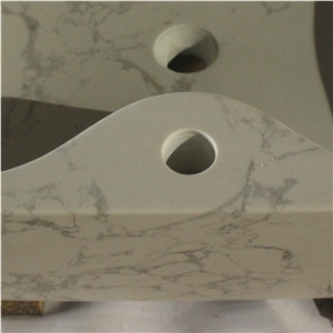 Calacatta White Quartz Look Artificial Marble