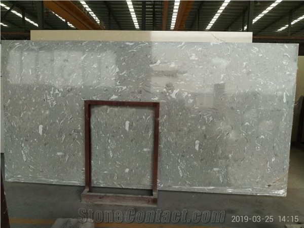 Dora Grey Cloud Artificial Marble Slab