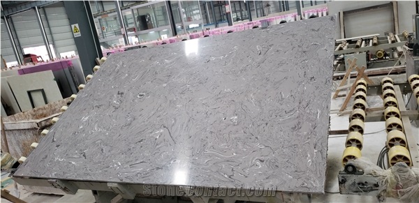 Dora Grey Cloud Artificial Marble Slab