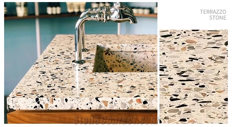 Epoxy Terrazzo Slabs For  Countertops