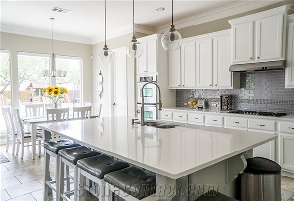 High Quality Pure White Engineered Marble