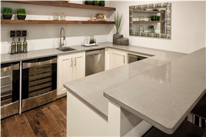 Jazz White Artfical Quartz  Table Top