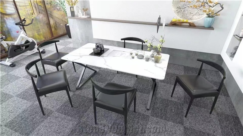 Jazz White Artfical Quartz  Table Top