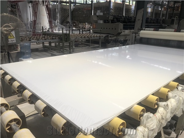 Snow White Engineered Marble Slab