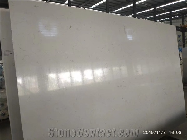 Snow White Engineered Marble Slab