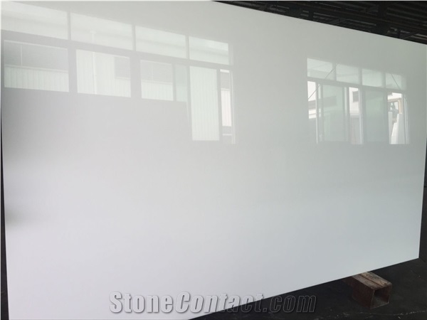 Snow White Engineered Marble Slab