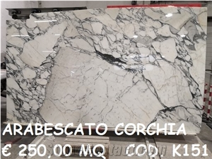 Arabescato Corchia Marble Slabs COD.151  € 250,00 MQ