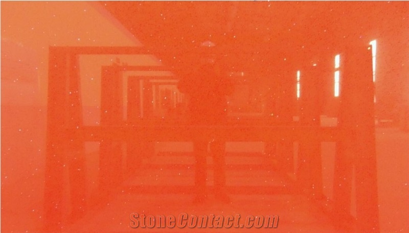 Ruby Crystal Quartz Stone Slabs