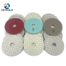 Flexible Wet And Dry Use 3 Step Diamond Polishing Pad