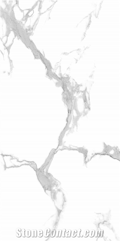 Serial N: 01570 Statuario Diamond White Porcelain Slabs