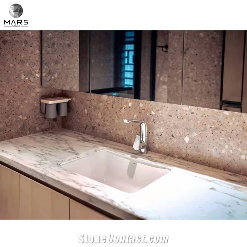 Bathroom Anti Slip Matte Wall Decoration Terrazzo Tiles