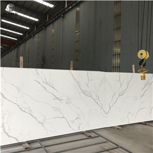 China Factory Price White Calcutta Artificial Quartz Slab China Factory Price White Calcutta Artificial Quartz Slab