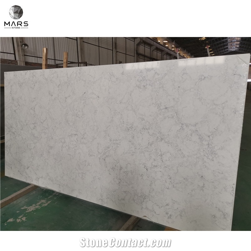 China  Factory Price White Carrara Artificial Quartz Slabs