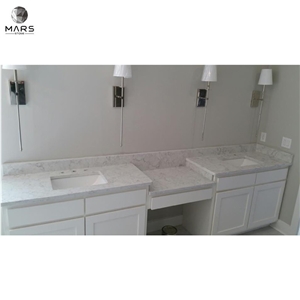 China  Factory Price White Carrara Artificial Quartz Slabs