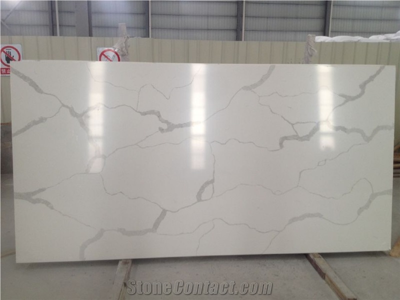 Chinese Good Quality Quartz Stone Calacatta Slabs