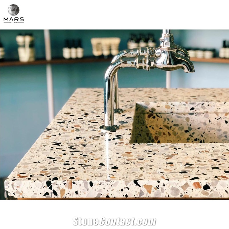 Eco Friendly Material Terrazzo Countertop