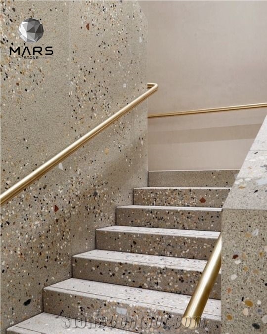Multi Color Terrazzo Floor Tiles For Bathroom