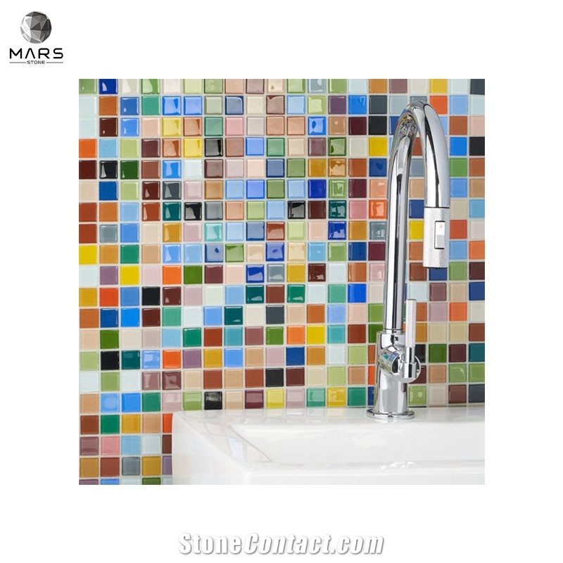 Nice Colorful Polished Glass Mosaic Tiles