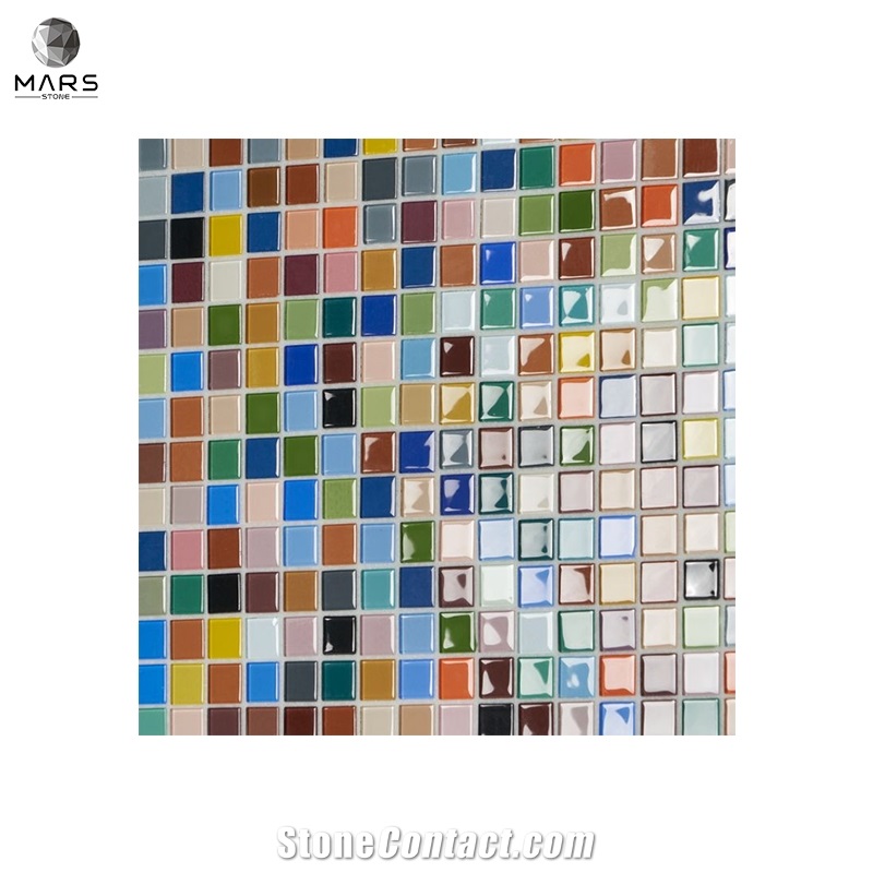 Nice Colorful Polished Glass Mosaic Tiles