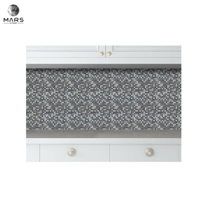 Popular Polished Grey Stone Glass Marble Mosaics Tiles