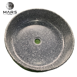 Terrazzo Rectangle Wash Sink Above Counter Basin
