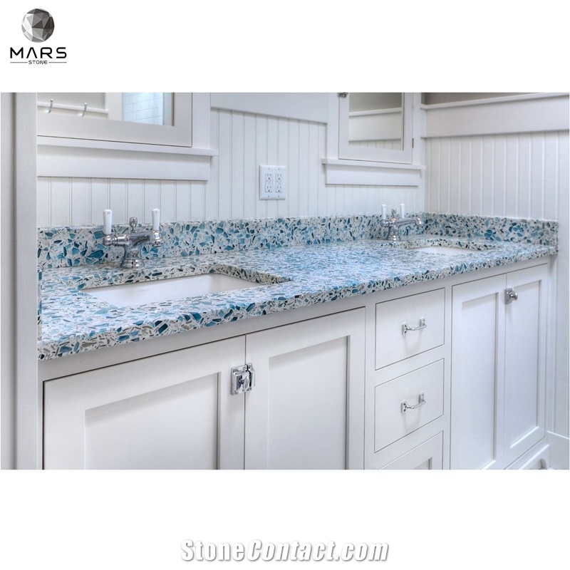 Terrazzo Slab Tiles For Bathroom Vanity Top