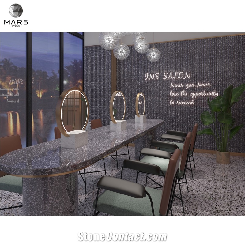 Vacuum High-Pressure Block Terrazzo Black Terrazzo 