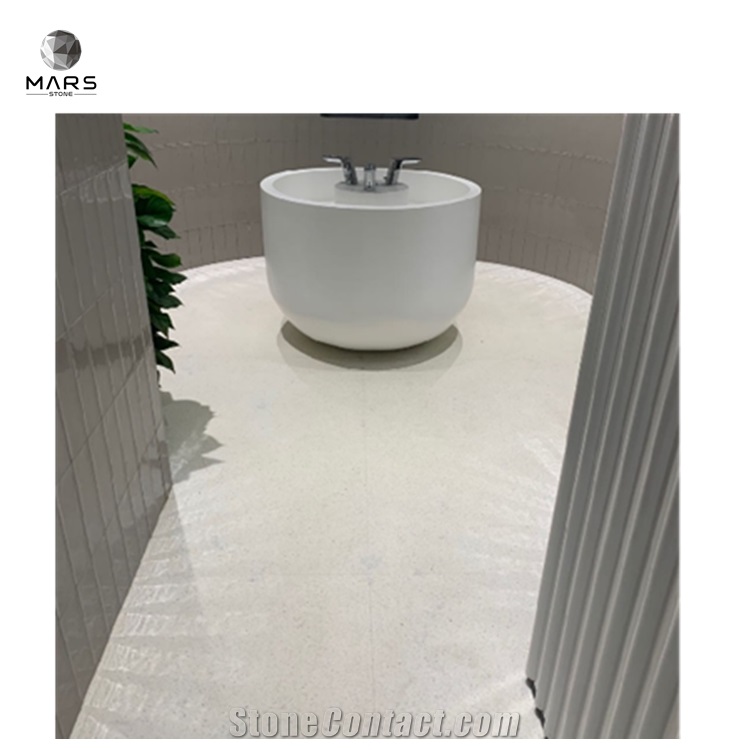 White Gloss Terrazzo Tile For Floor