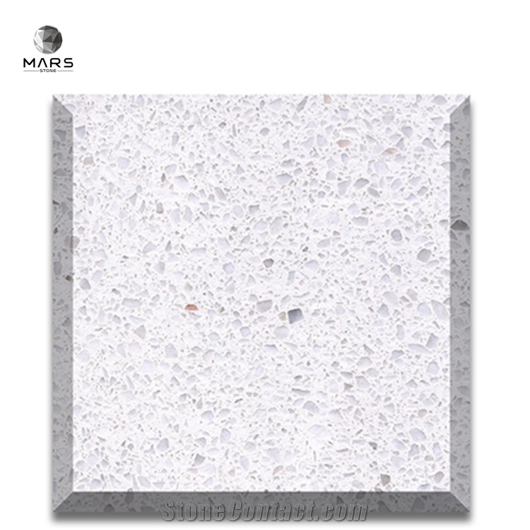White Gloss Terrazzo Tile For Floor