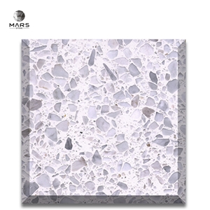 White Gloss Terrazzo Tile For Floor