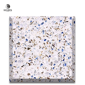 White Gloss Terrazzo Tile For Floor