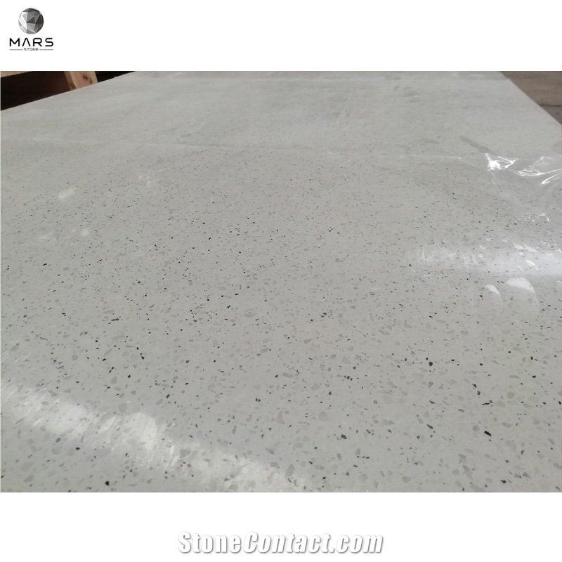 White Polishing Surface Terazzo Tile For Project Stone 