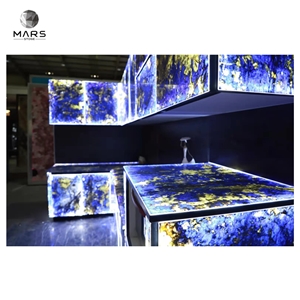 2021 New Design Blue Dream Sapphire Marble Countertop
