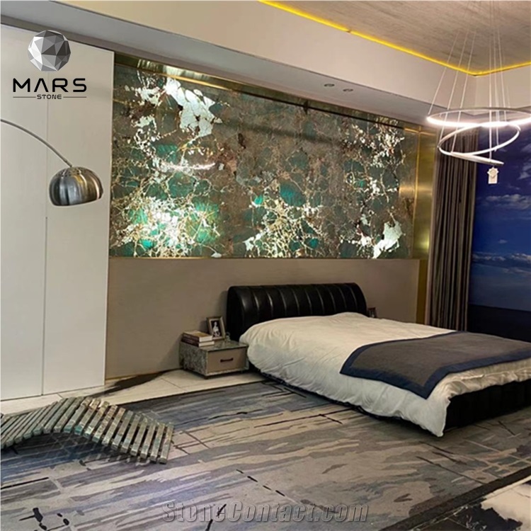 2021 New Design Blue Dream Sapphire Marble Countertop