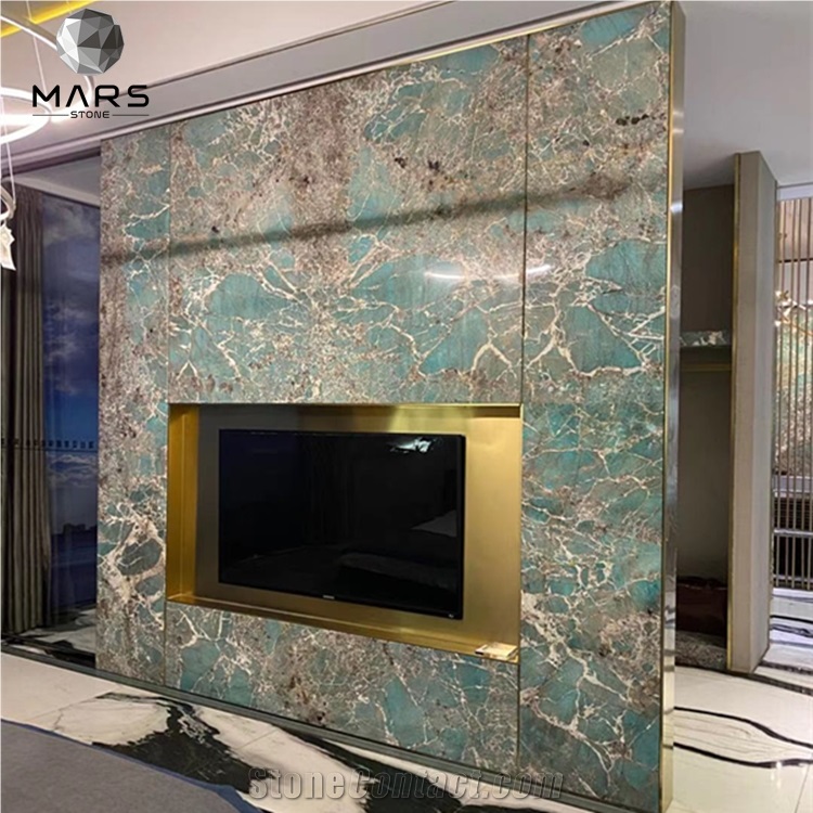 Amazon Green Quartzite Granite Slabs Polished For Background