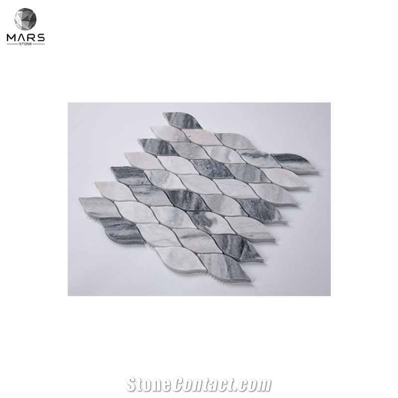 American Ashimia Leaf Sharped Natural Stone Mosaictiles