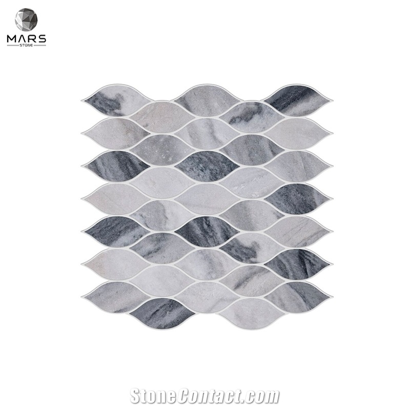 American Ashimia Leaf Sharped Natural Stone Mosaictiles