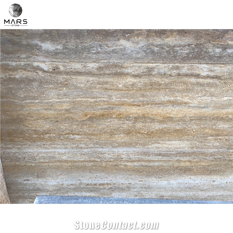 Antique Yellow Travertine Slabs, Fantasy Gold Travertine
