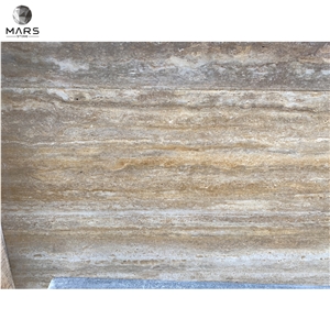 Antique Yellow Travertine Slabs, Fantasy Gold Travertine