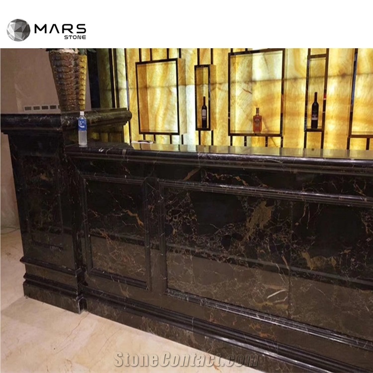 Athens Portoro Black Marble Slabs Prices Gold Flower Veins 