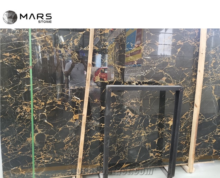 Athens Portoro Black Marble Slabs Prices Gold Flower Veins 