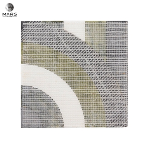 Beautiful Square Green Natural Sutton Bow Marble Mosaic Tile